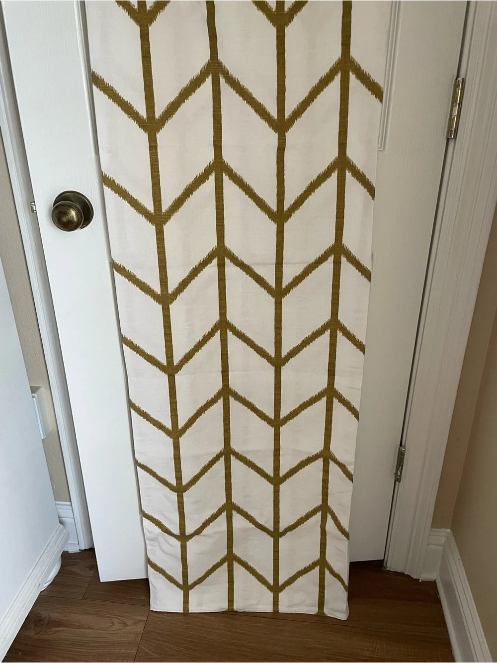Threshold shower curtain